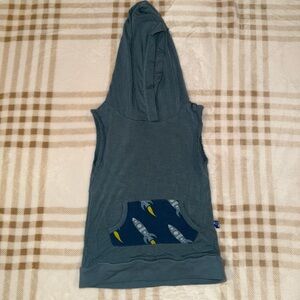 Kickee Pants Hoodie Tank Top Twilight Rockets